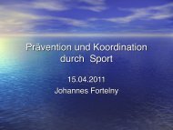 Prävention und Koordination durch Sport - Bvs-waldsassen.de