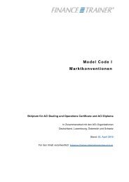 Model Code I Marktkonventionen - Finance Trainer