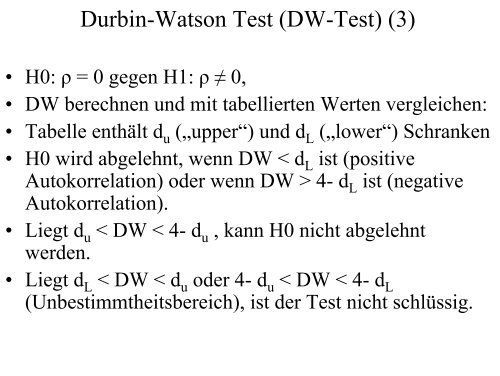 Probleme mit dem linearen Regressionsmodell Eine Ãbersicht