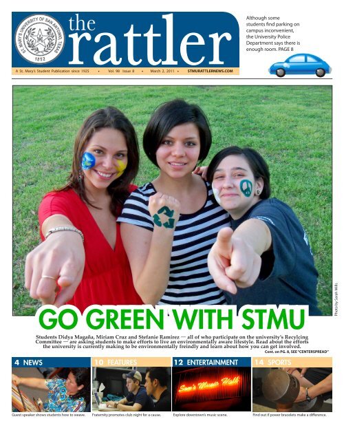 The Rattler March 2, 2011 v. 98 #8 - St. Mary's University