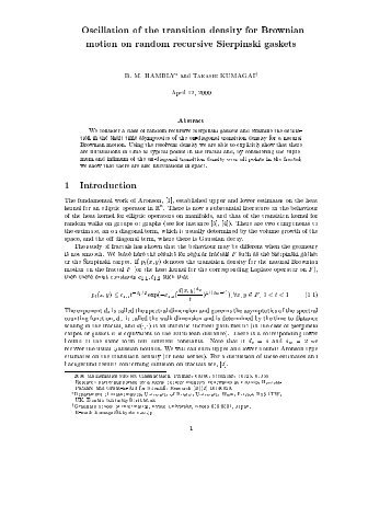 Oscillation of the transition density for Brownian motion on ...