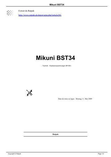 Mikuni BST34 - Ratpak