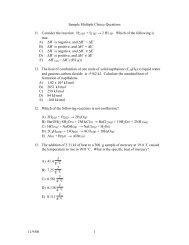 11/9/00 1 Sample Multiple Choice Questions 11. Consider the ...