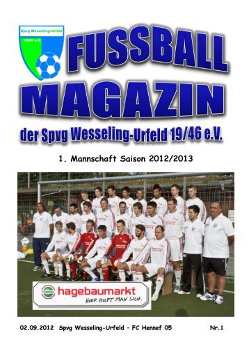 Das erste Fussball-Magazin der Saison 2012/2013