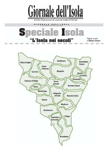 L'Isola nei Secoli - Giornale dell'Isola.it