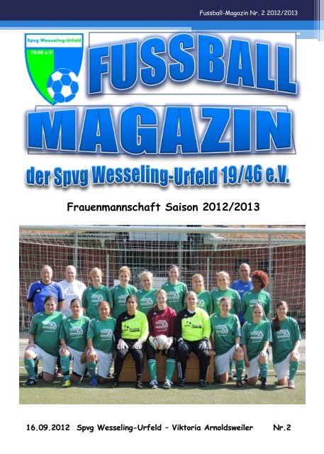 Fussball-Magazin Nr. 2 - Spvg Wesseling-Urfeld