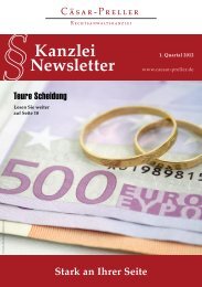 Kanzlei Newsletter - Rechtsanwalt Teneriffa