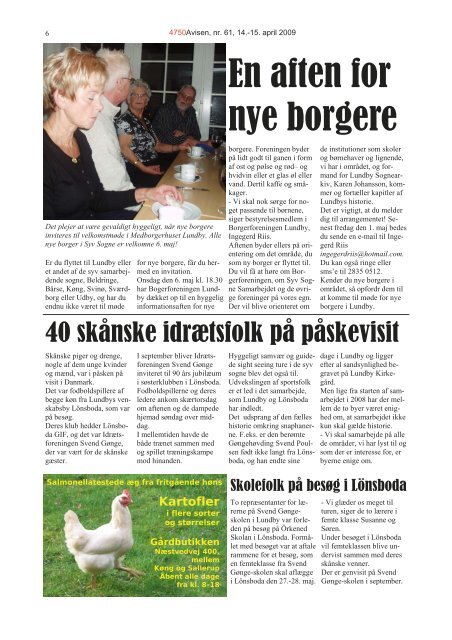 Avisen - Syvsogne.dk - Syv Sogne