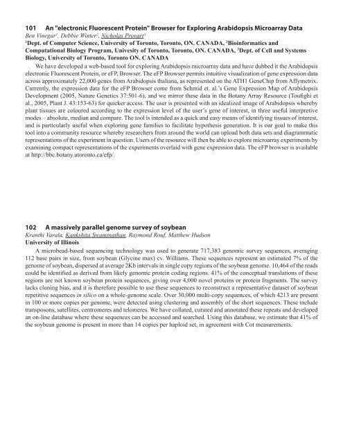 75 Integrating Membrane Transport with Male Gametophyte ... - TAIR