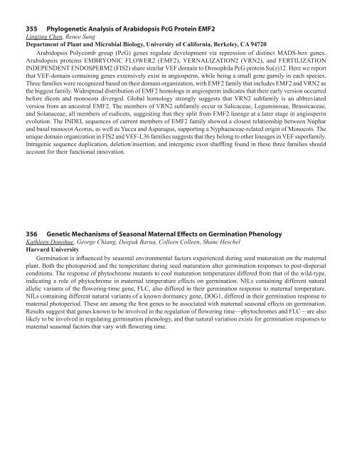 75 Integrating Membrane Transport with Male Gametophyte ... - TAIR