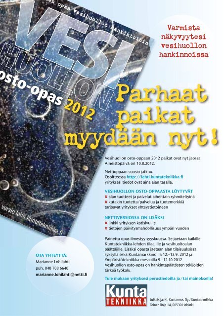 Lataa (pdf) - Kuntatekniikka.Fi