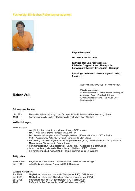 Reiner Volk - SPT-Education