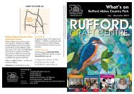 Rufford Craft Centre brochure July to December 2010