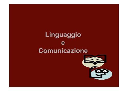 Linguaggio - Lettere e Filosofia