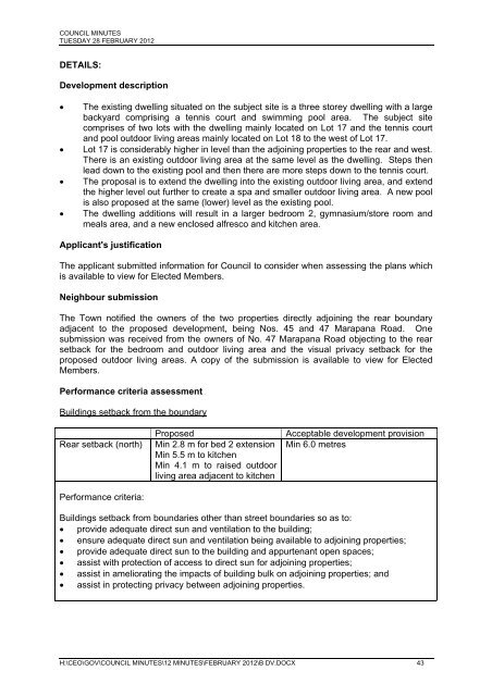 Council Minutes - Town of Cambridge