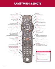 Armstrong PVR Remote Quick Start Guide (PDF)