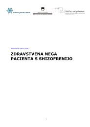 ZDRAVSTVENA NEGA PACIENTA S SHIZOFRENIJO