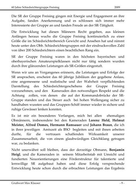 Zeitschrift - SRG Freising