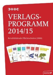 Katalog Berufsschulen 2014/15 - Wissen ist MANZ