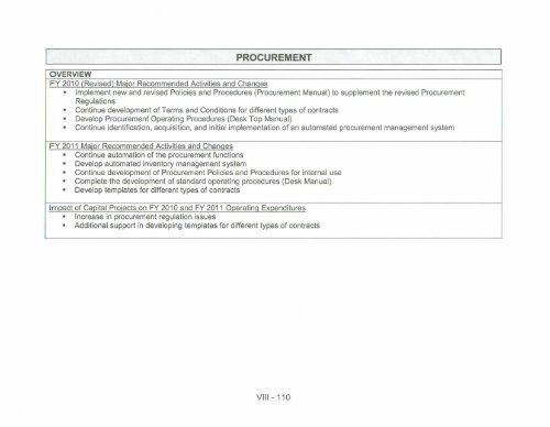 Hist and Proj Operating Receipts FY 2011 2 17 2010 - DC Water