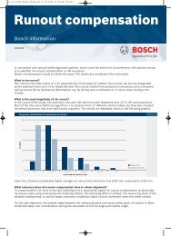 Runout compensation - Bosch-Diagnostics OES