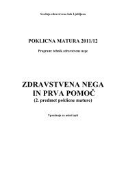 Zdravstvena nega in prva pomoÄ â€“ 1 - Srednja zdravstvena Å¡ola ...