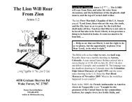 The Lion Roars: Amos 1:2 - Bibleteacher.org