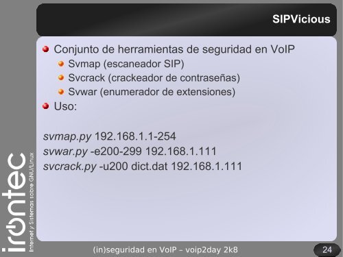 (in)seguridad en VoIP - Asterisk-ES