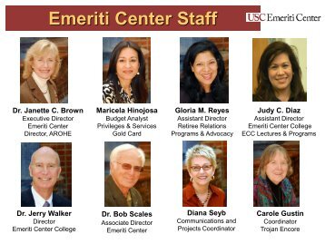 Emeriti Center Powerpoint - USC Emeriti Center