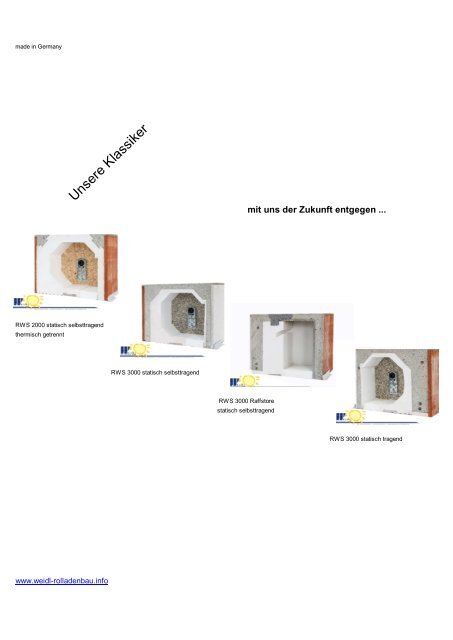 Prospekt 1 - Weidl Rolladenbau