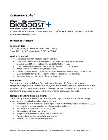 SULFUR-OXIDIZING INOCULANT FOR CANOLA - BrettYoung