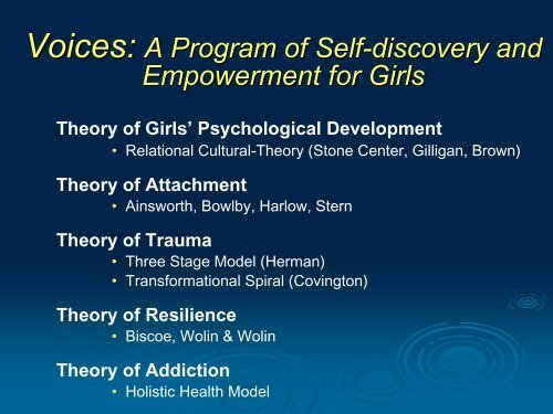 Helping Women and Girls Recover