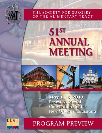 51st AnnuAl Meeting - Society for Surgery of the Alimentary Tract