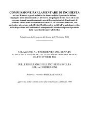 Relazione finale della Commissione d'inchiesta - Osservatorio militare