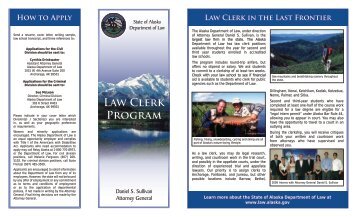 Law Clerk Program - Alaska Department of Law - State of Alaska