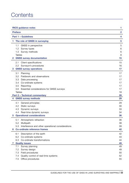 Guidelines for the use of GNSS in surveying and mapping