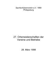 27. Ortsmeisterschaften der Vereine und Betriebe - des ...