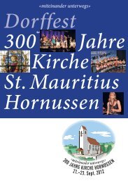 Die Kirche Hornussen wird 300-jährig