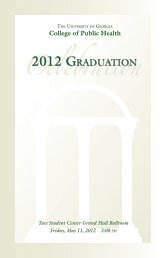 Celebration 2012 Graduation - College of Public Health - University ...