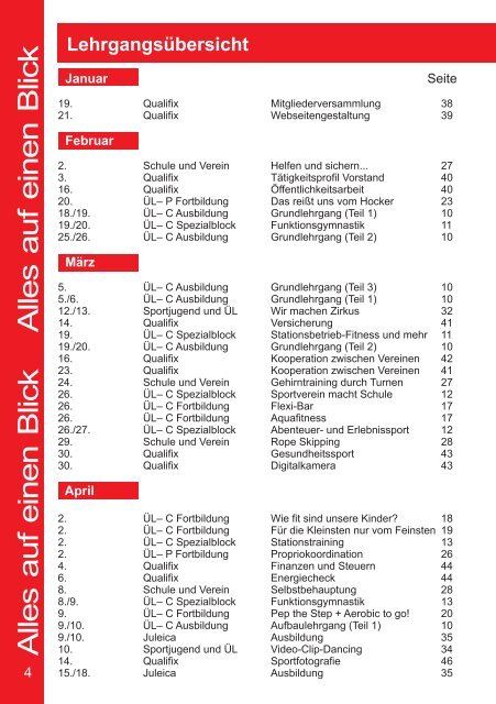 Lehrgangsangebote - Stadtsportbund Göttingen eV