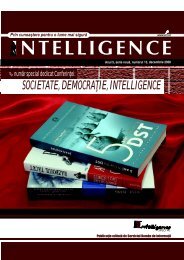 SOCIETATE, DEMOCRA IE, INTELLIGENCE - Serviciul RomÃ¢n de ...