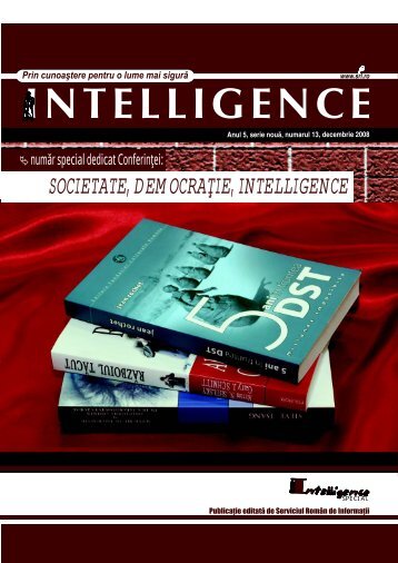 SOCIETATE, DEMOCRA IE, INTELLIGENCE - Serviciul RomÃ¢n de ...