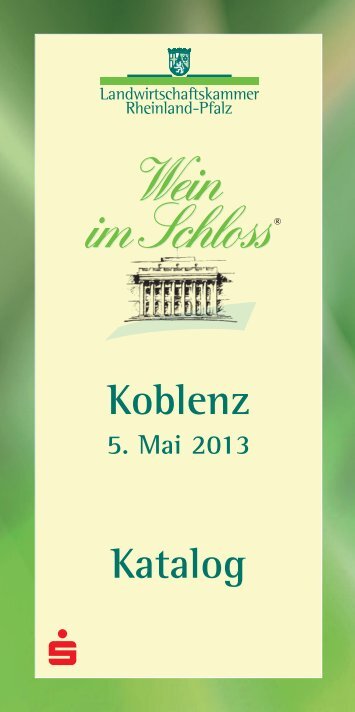 Koblenz Katalog - Wein im Schloss