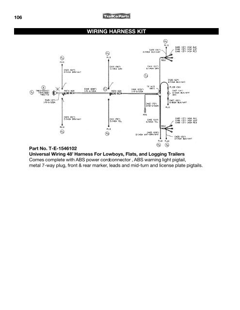 Lighting 106 137 Trailco Parts