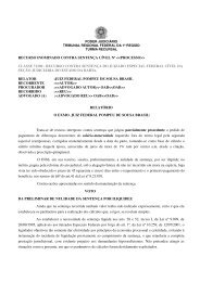 recurso inominado contra sentenÃ§a cÃ­vel nÂº ... - JustiÃ§a Federal