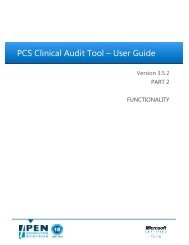 PCS Clinical Audit Tool â User Guide - Pen Computer Systems