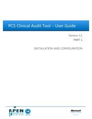 PCS Clinical Audit Tool â User Guide - Pen Computer Systems