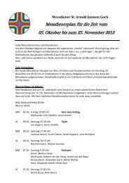 Messdiener St. Arnold Janssen Goch - Katholische Pfarrgemeinde ...