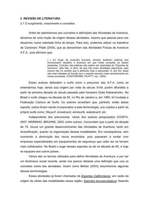 MONOGRAFIA APLICAÃÃO DE ATIVIDADES DE AVENTURA EM ...