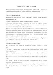 Giusy Randazzo. CV - Vita pensata